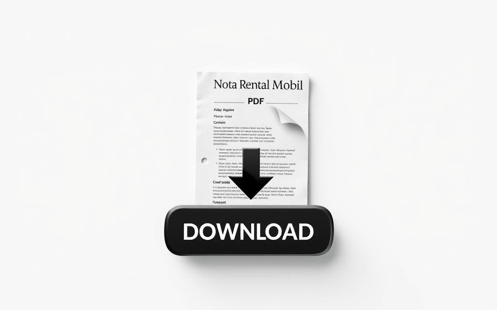 nota rental mobil pdf